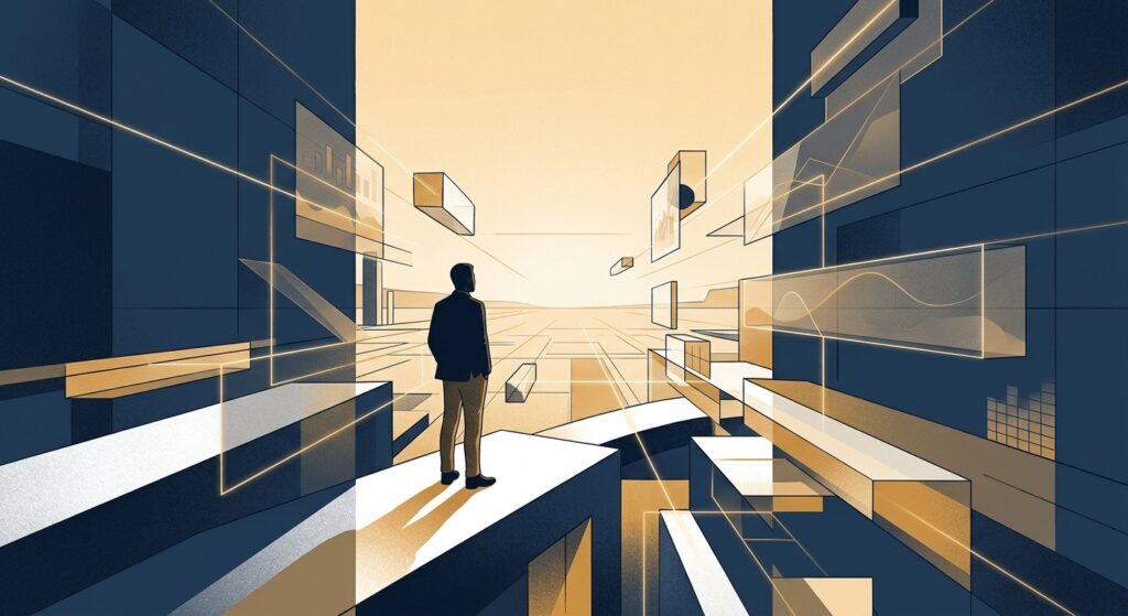 AI-generated editorial illustration for 'Economic Room to Act'