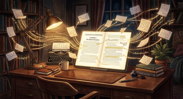 AI-generated editorial illustration for 'Interlude: What You Wrote Back'